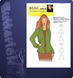 5261 TAILOR-STRAIGHT LS SHIRT-JACKET PATTERN 3-16 XS-XL, XXL-1X